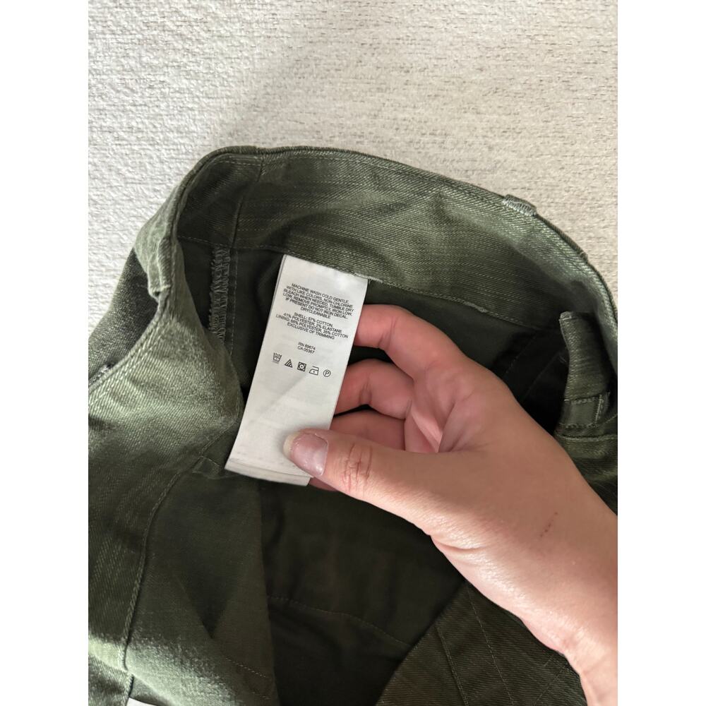 Mountain Hardwear Womens Sz 8 Cargo Shorts Olive Green Pockets Cotton Blend 4.5” - Picture 5 of 8